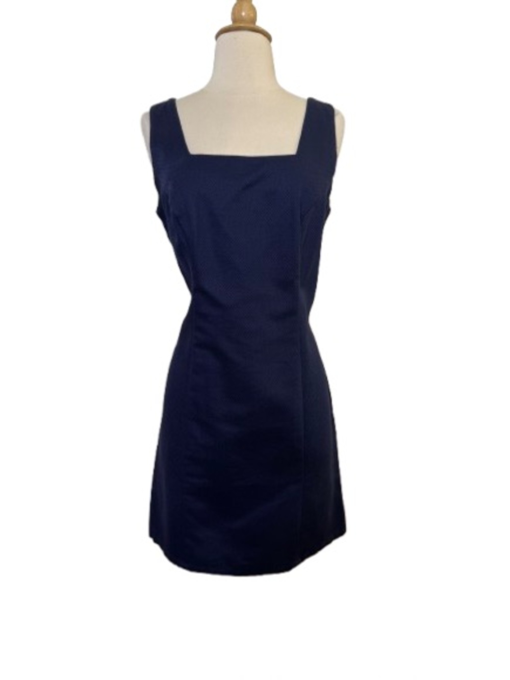 Old Navy Navy Square-Neck Midi Sheath Dress